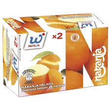 HELADOS NORDWIK Orangensorbet in Orangenschale